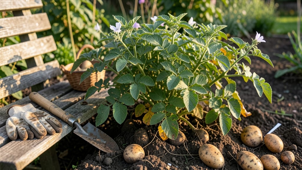 When to Harvest Potatoes From Garden: Blossom Drop Trick for Perfect Timing