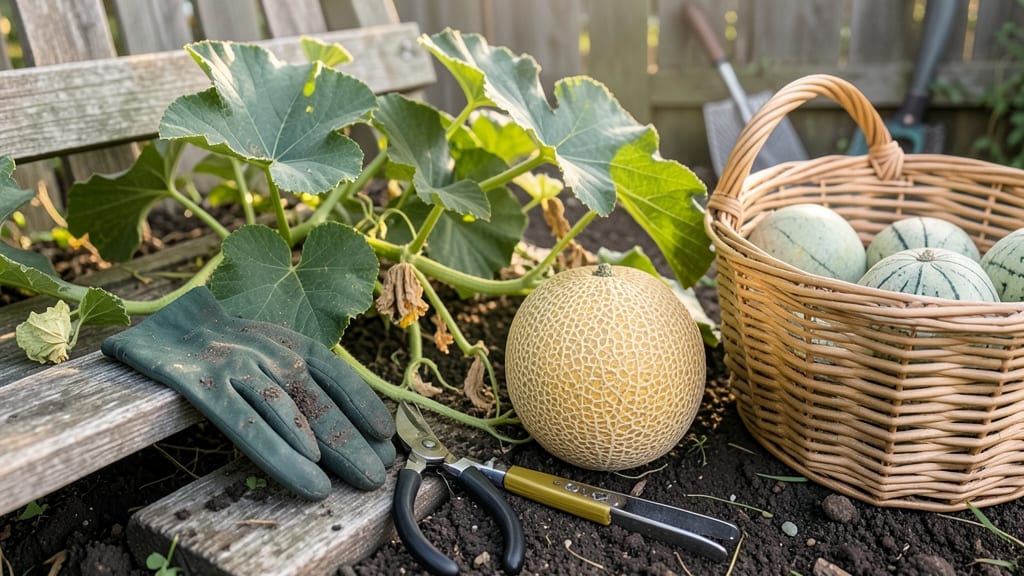 When to Pick Cantaloupe From Your Garden: 3 Tactile Tests for Perfect Ripeness