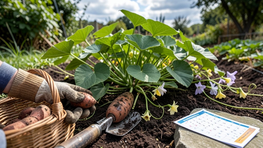 When to Pick Sweet Potatoes From the Garden: Skin Slip Test + Soil Check
