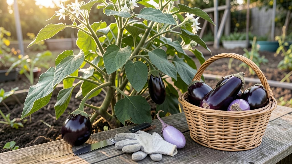 When to Pick Eggplant From Your Garden: Color Shift & Firmness Check