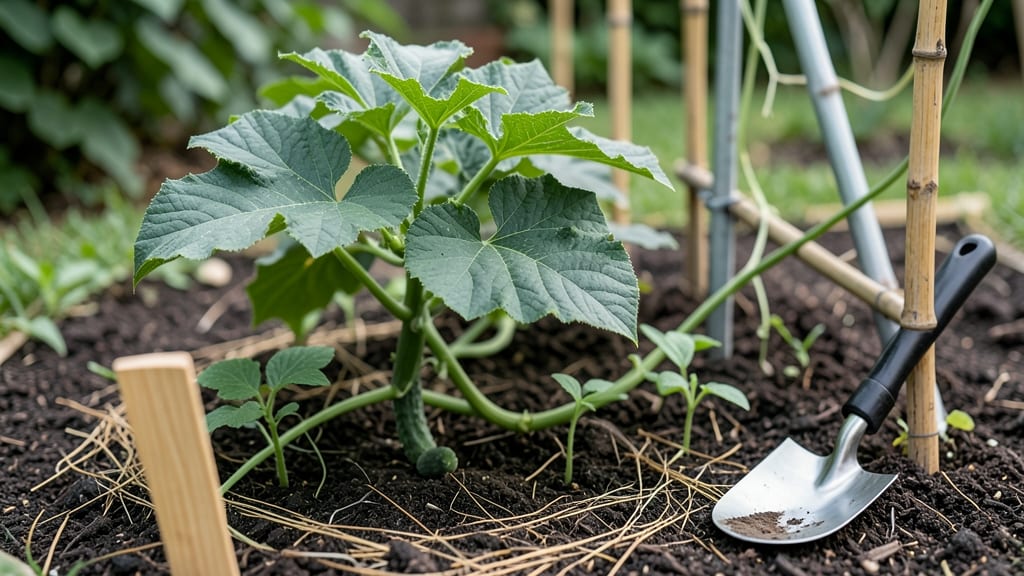 How to Plant Cucumbers in a Garden: Spacing & Trellis Tricks for Bush vs. Vining Types